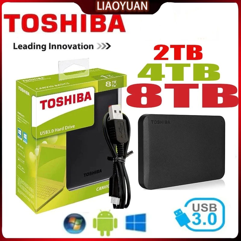 Original Toshiba Harddisk eksternal Original hard disk drive external WD 1TB 2TB 4TB usb3.0 HDD untu