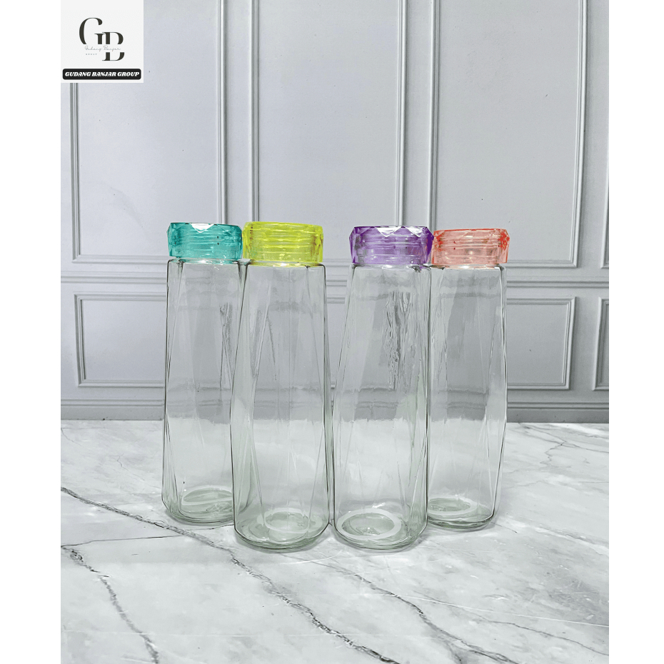 Botol kristal / Botol Kaca Diamond / Botol Unik Diamond / Botol Minum / Botol Souvenir/Tanpa Box bot