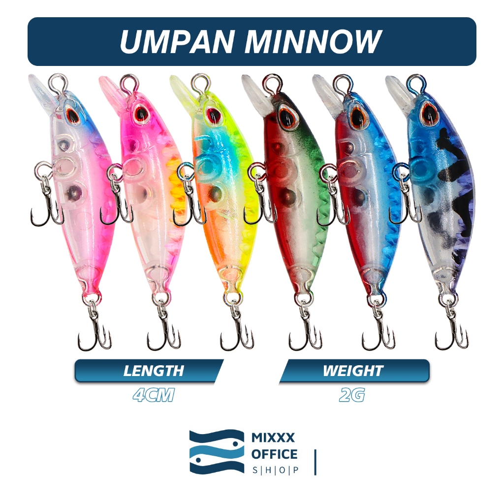 MIXXX UMPAN MINI PLOPPER UMPAN MINNOW PANCINGAN