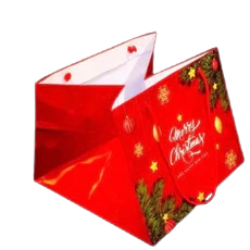 Paperbag Merah Natal Christmas Ukuran 25x25x20 Cm Tas Jinjing Hampers Hadiah Packaging
