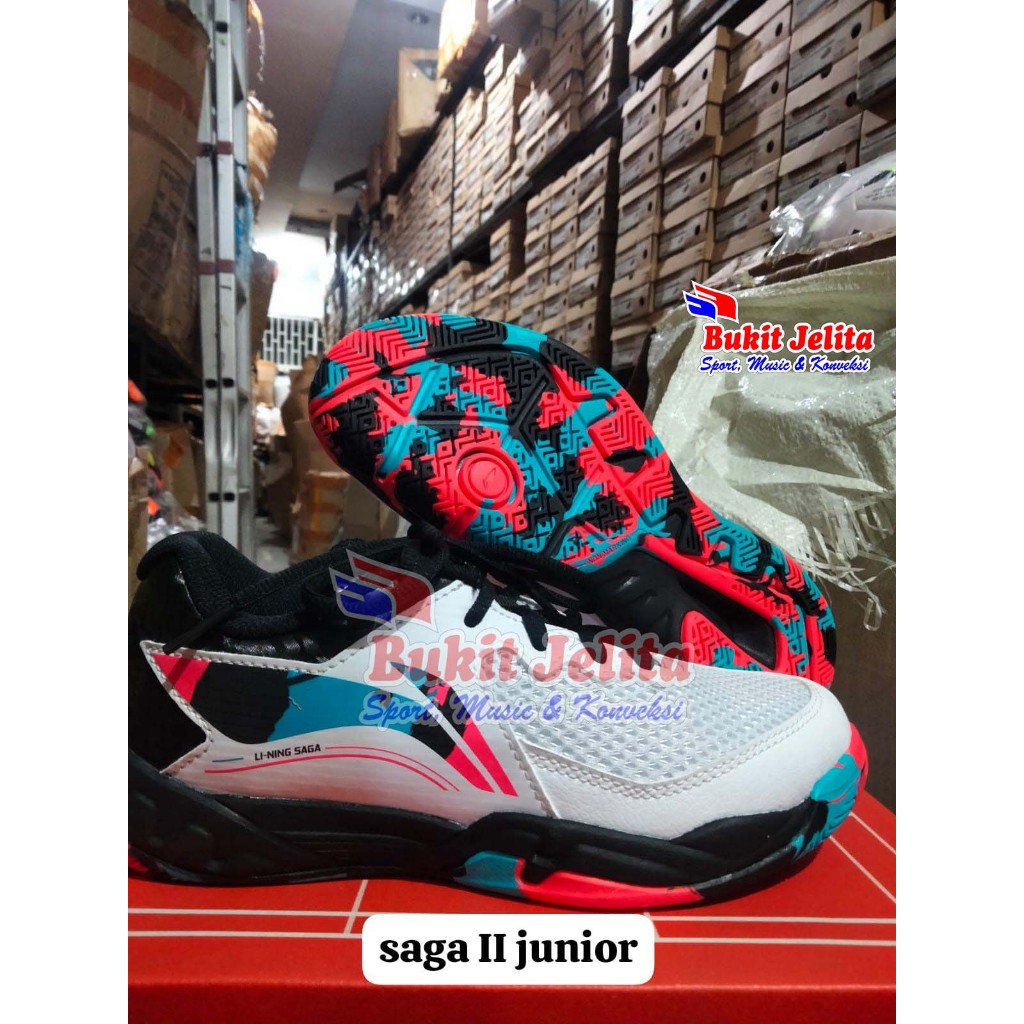 LINING SAGA II JUNIOR ORIGINAL/SEPATU BADMINTON JR