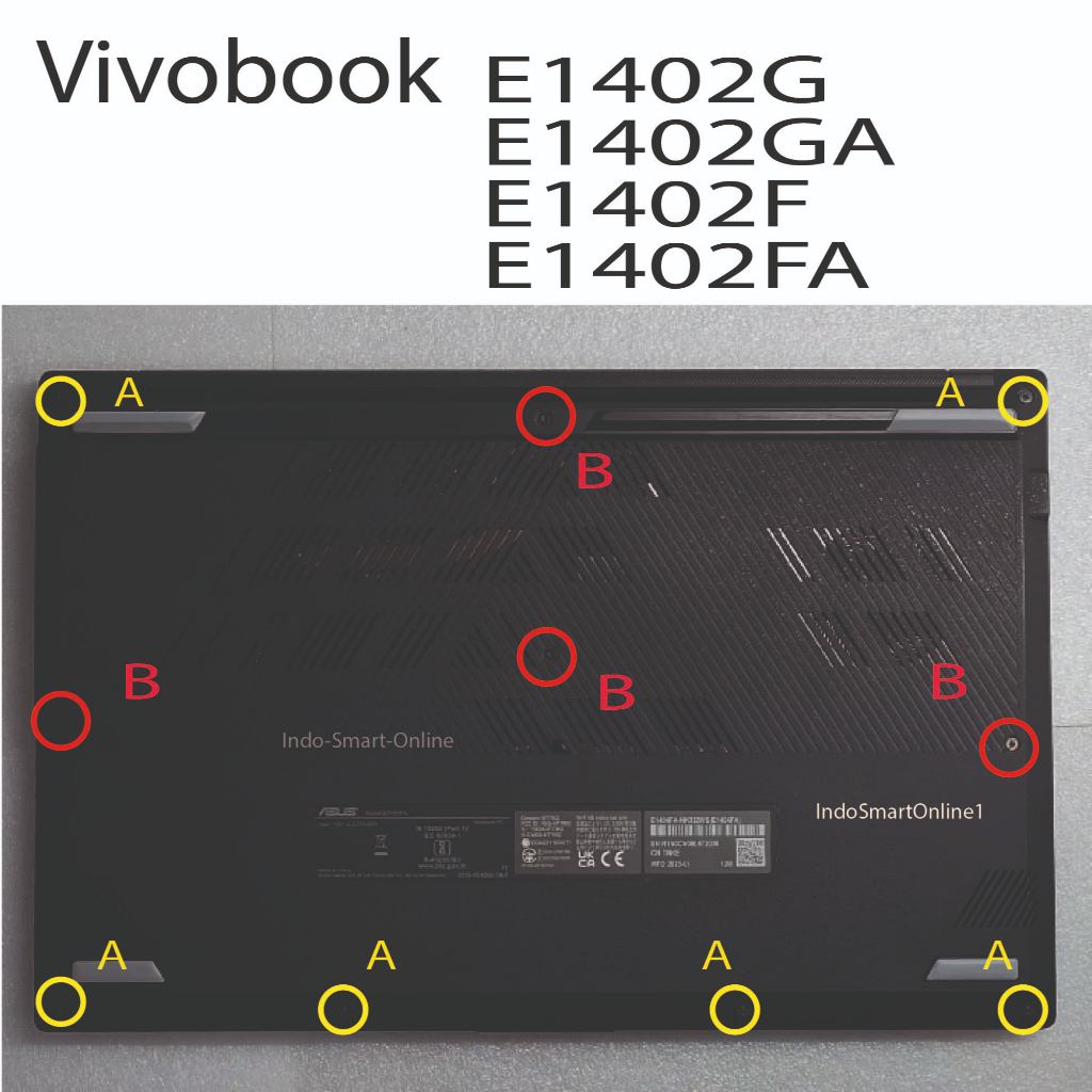 [Baru] Baut casing Asus Vivobook E1404 E1404G E1404GA E1404F E1404FA