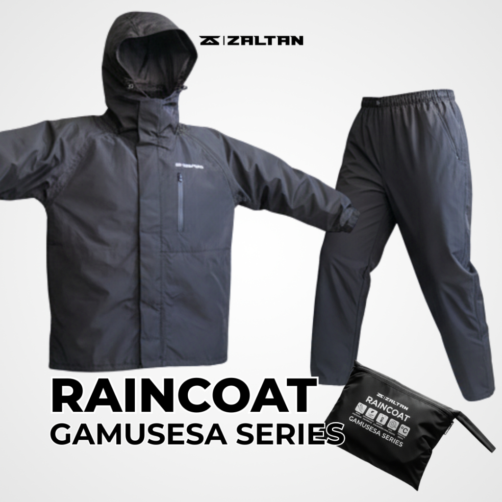 Zaltan Raincoat Setelan Jas Hujan Raincoat Taslan Anti Rembes Outdoor Traveling Gamusesa Series