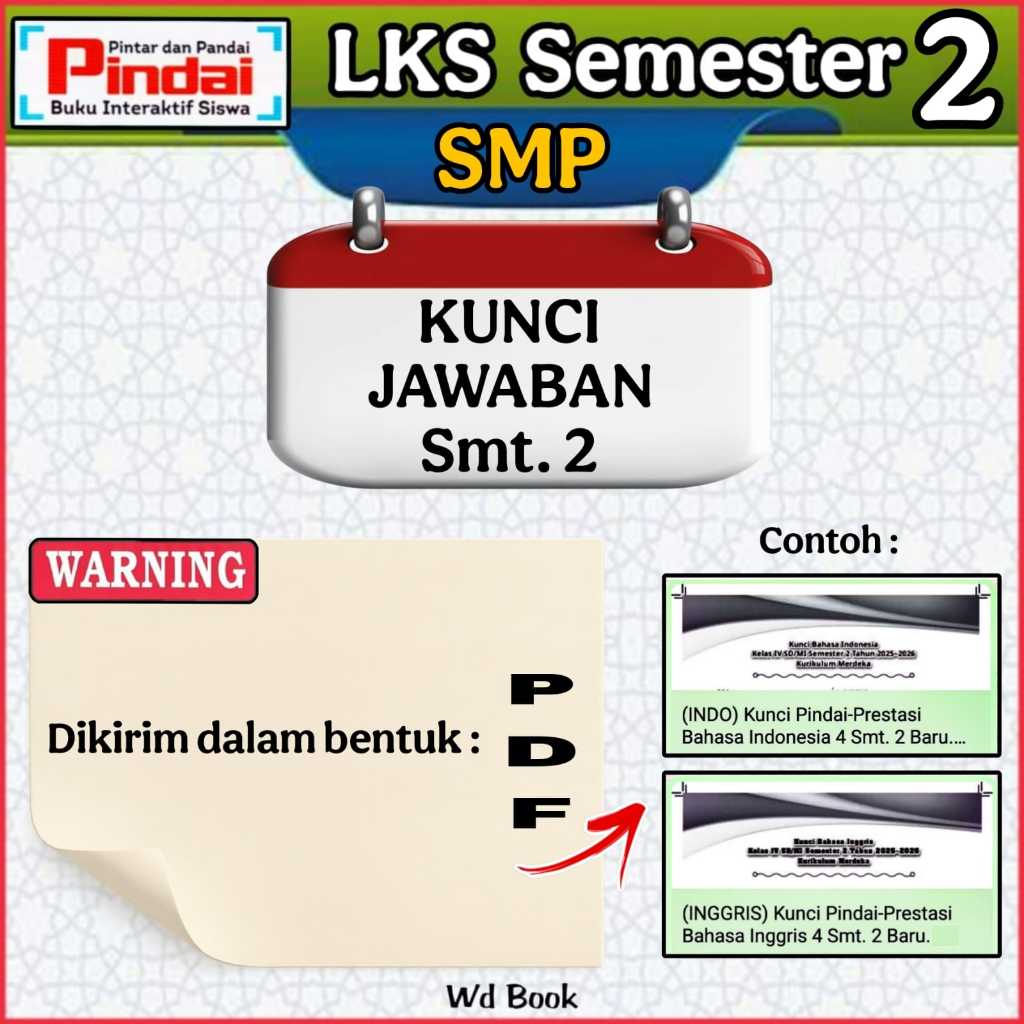 [ SMP ]  Kunci Jawaban Lks Pindai Semester 2 2026 Kurikulum Merdeka Cv Arya Duta