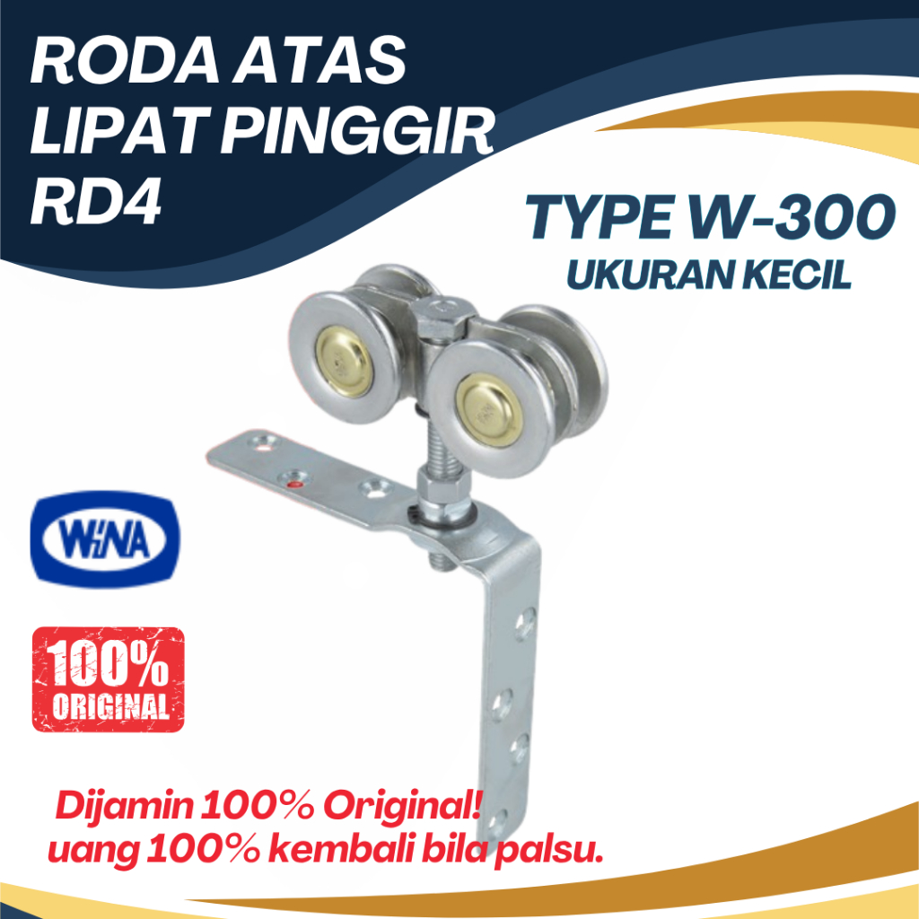Roda Atas Lipat Pinggir RD4 Wina W300 Roda Atas Pintu Garasi Wina