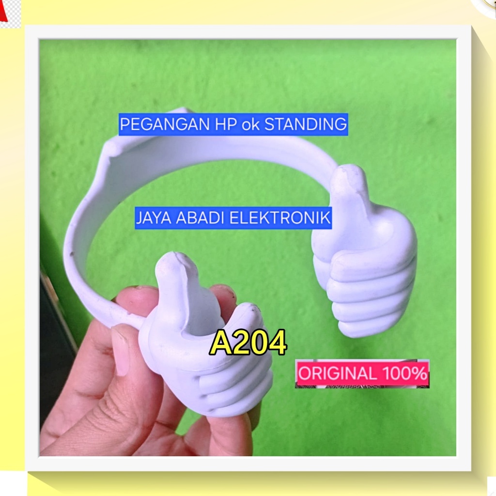 A204 STANDING HOLDER Stand Handphone JEPIT HP FLEXSIBLE ORI 100%  H77 Ok Lazy Pod Arm Tripod  Desk M