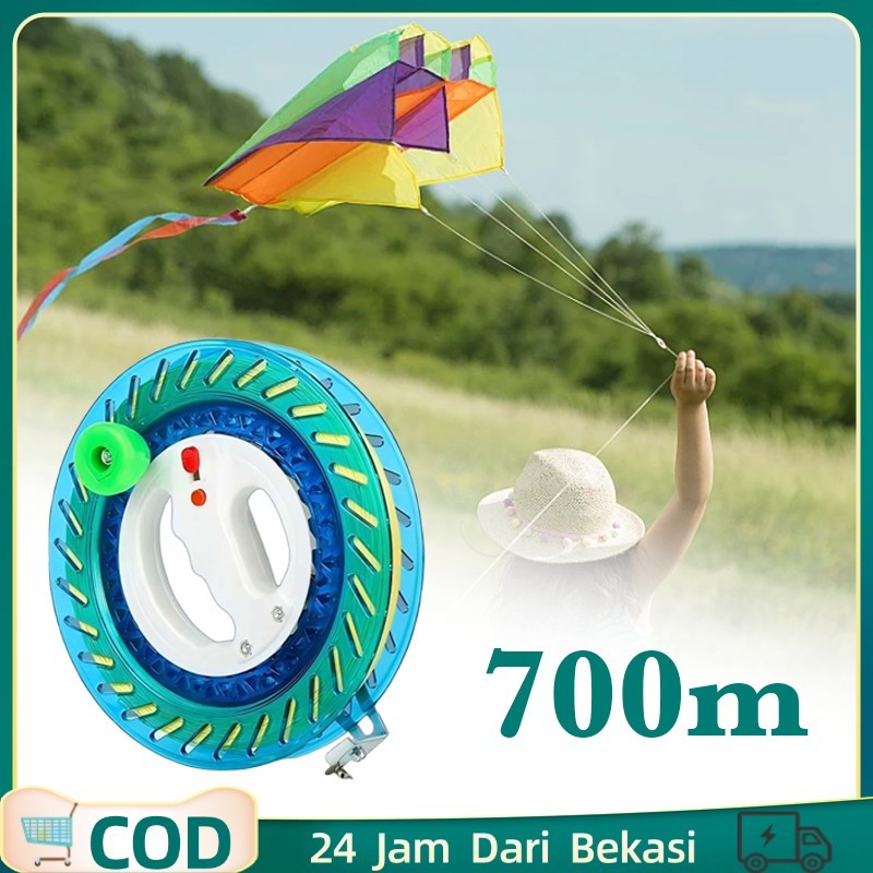 700m Alat Benang Layangan Gulungan Layang Penggulung Benang Layangan Layangan Otomatis
