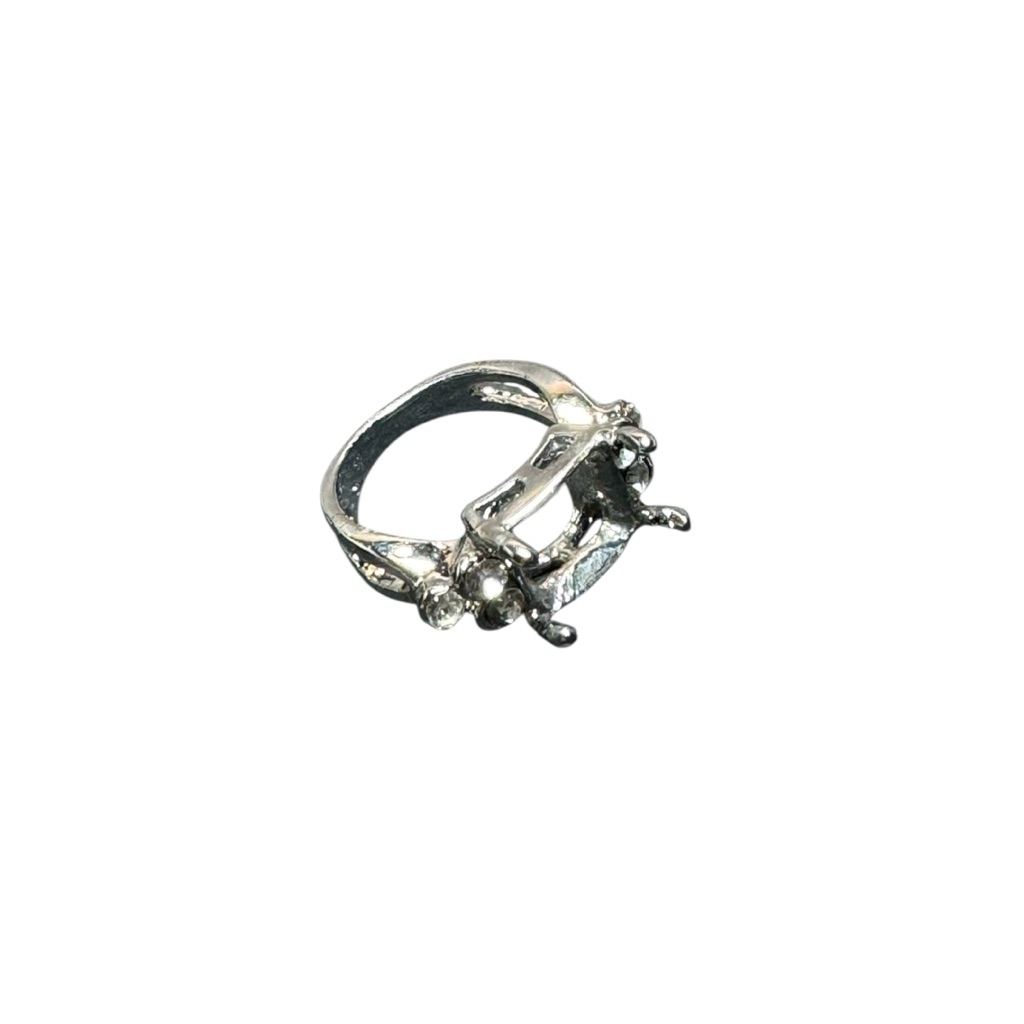 Ring cincin batu permata wanita emban cangkang alpaka | GT69