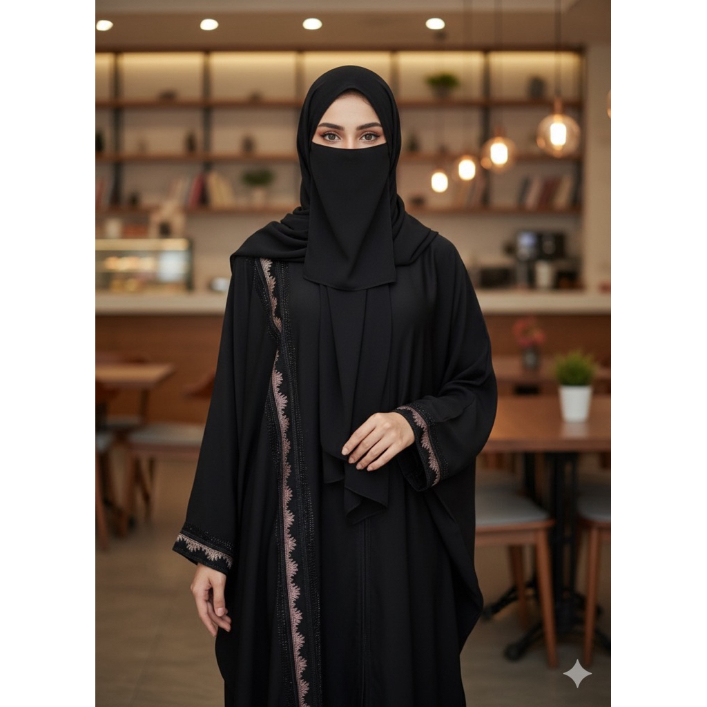 GA_007 / ABAYA ORI SAUDI / ABAYA ARAB SAUDI / ABAYA IMPORT SAUDI / ABAYA ORIGINAL / ABAYA ASLI SAUDI