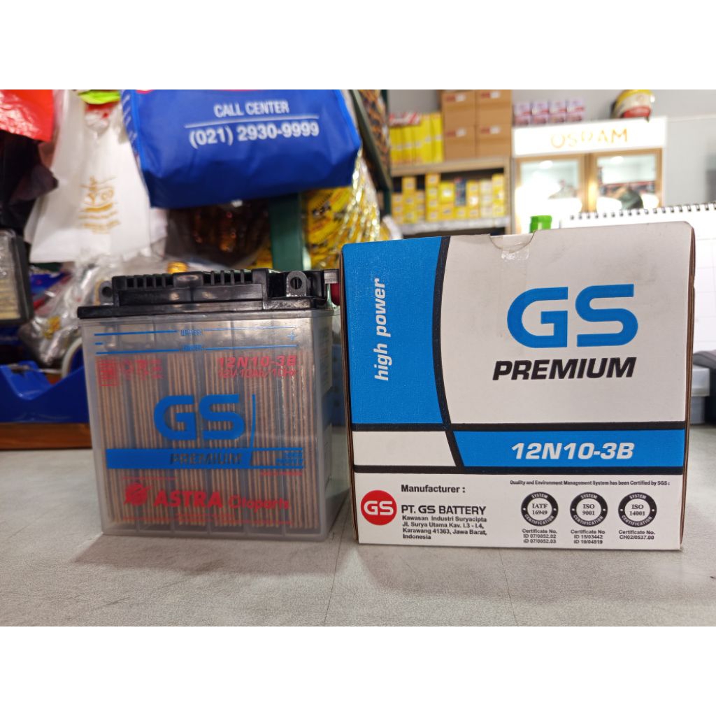 AKI GS PREMIUM TOSSA 12N10-3B
