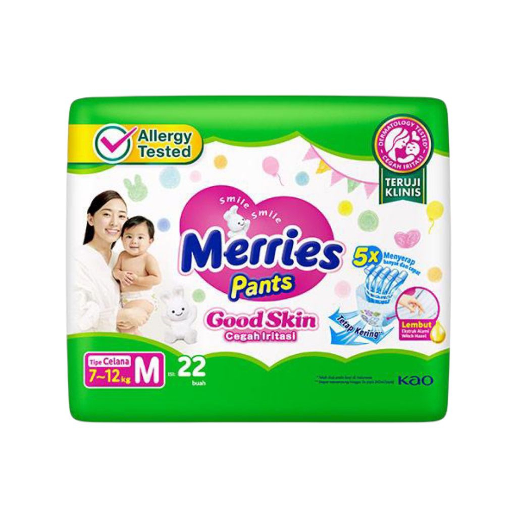 #ANDREMARTPOPOKBAYI# MERRIES POPOK BAYI M ISI 22 TIPE CELANA