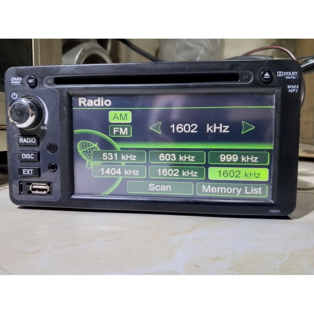 head unit tape mobil dobeldin copotan Toyota avanza original