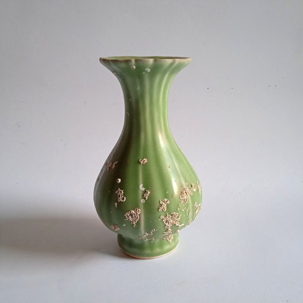 Antik Vintage Porselen Temuan Laut Shipwerck Guci Celadon Tua Kuno Layak Koleksi