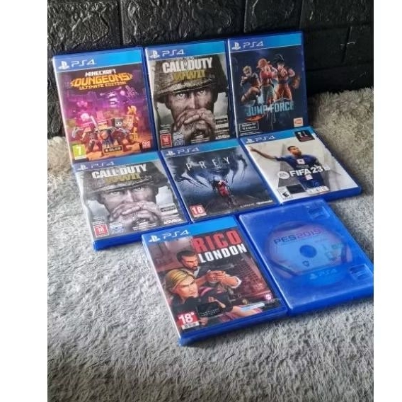 BORONGAN 5 PCS KASET PS4 BD PS4 PES JUMP FORCE DLL
