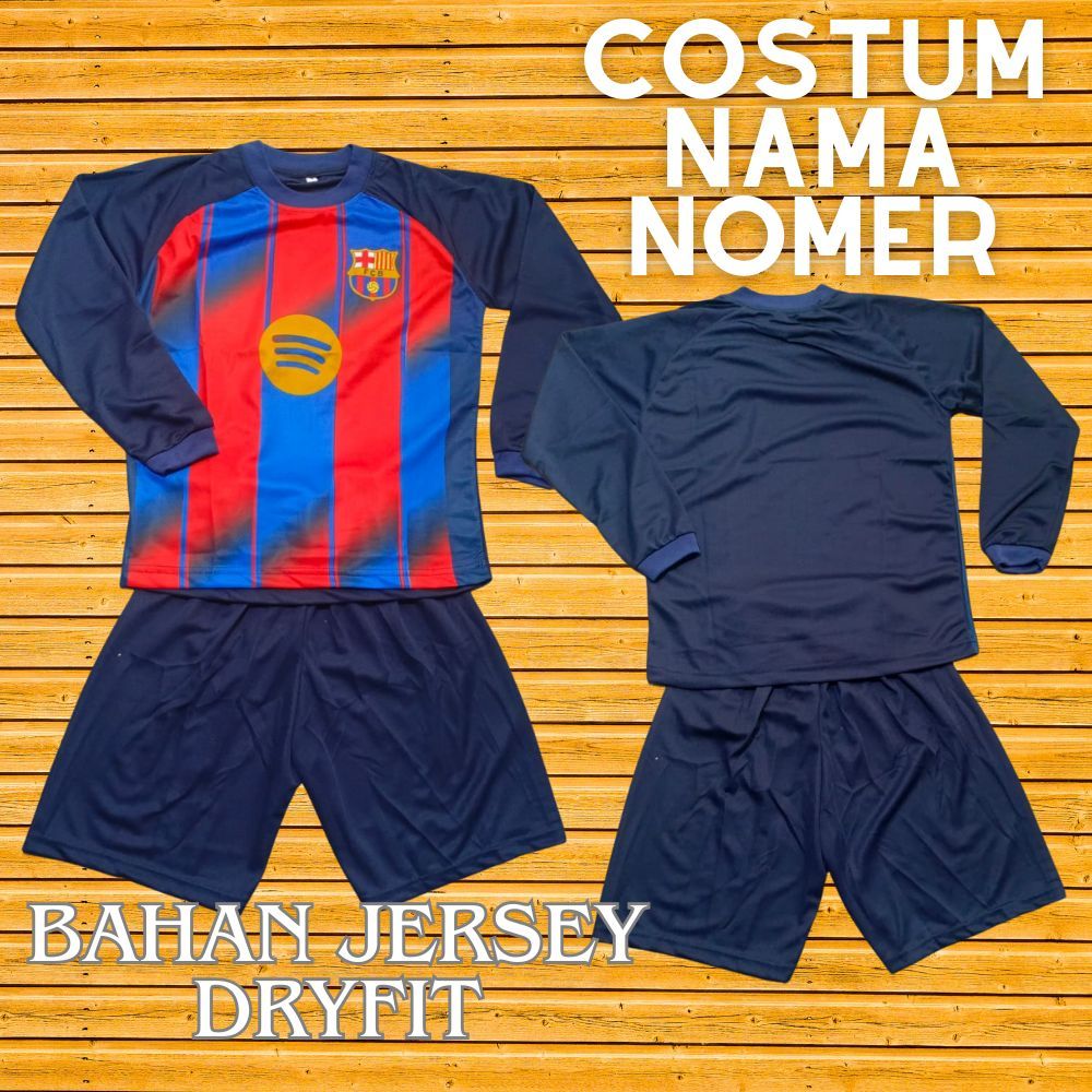 SETELAN KIPER ANAK BARCELONA KUNING/BAJU KIPER BARCELONA KUNING USIA 6-12THN