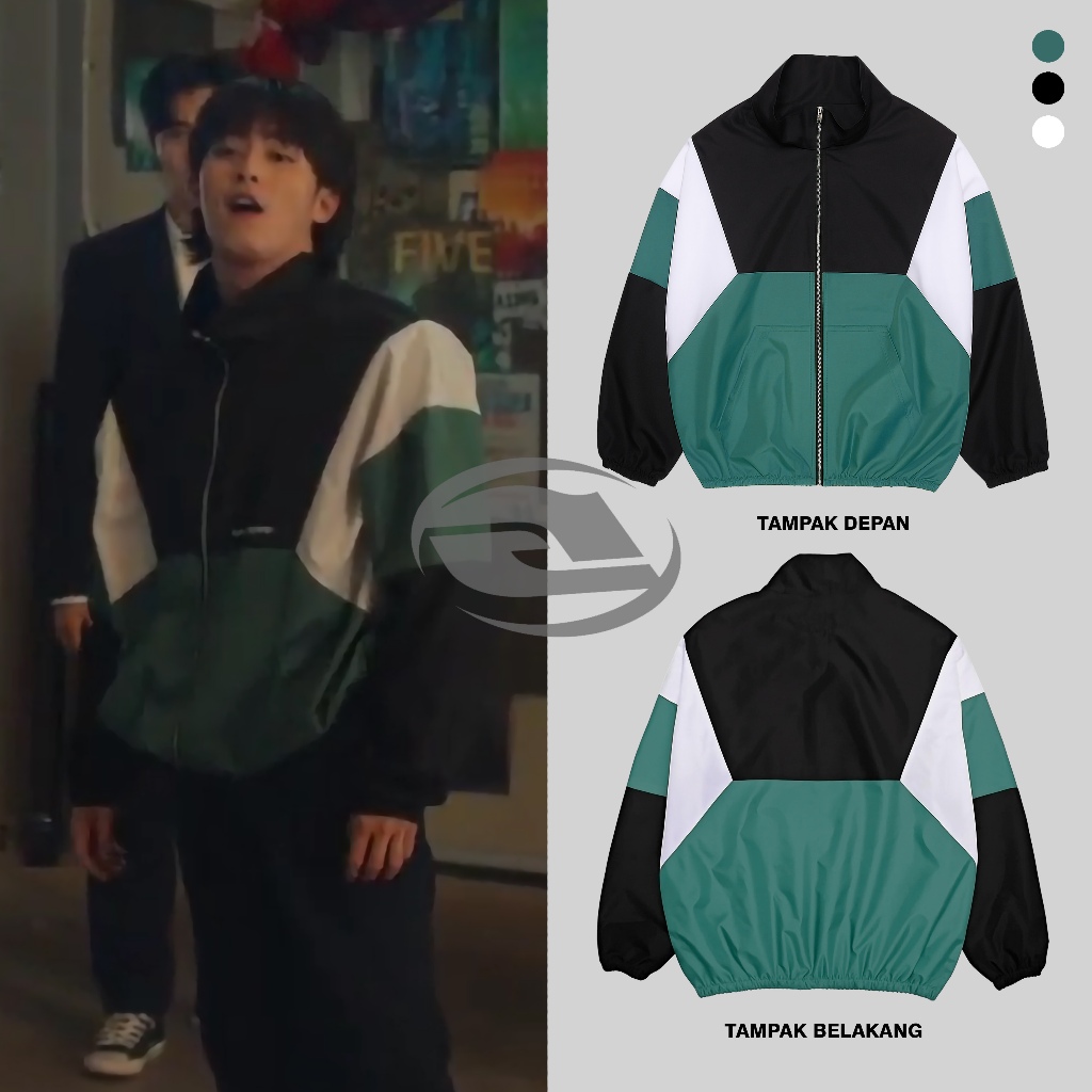 Old Tracker Jacket Nam Seung Sik One High School Hero | Jacket Vintage Outfit Drama Korea