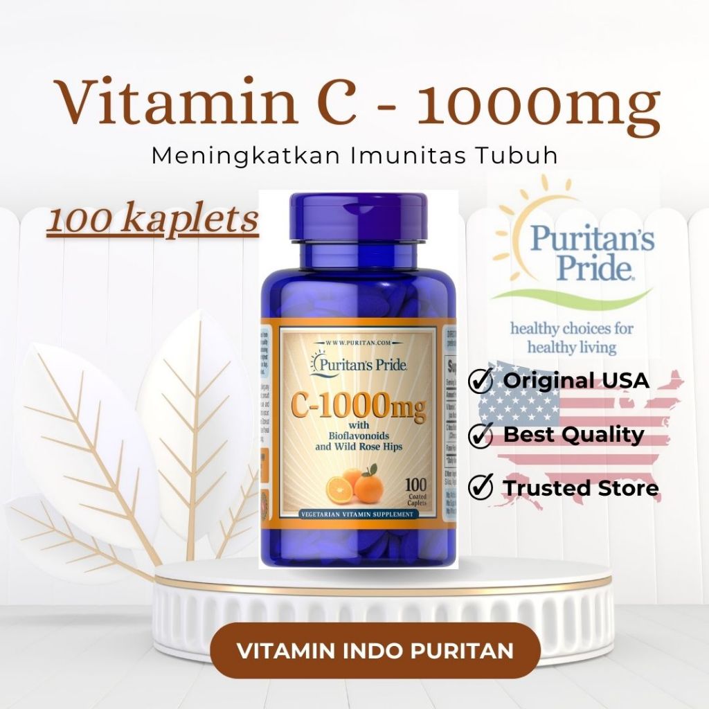 Vitamin Puritan Pride Vitamin C 1000 mg untuk menjaga kesehatan