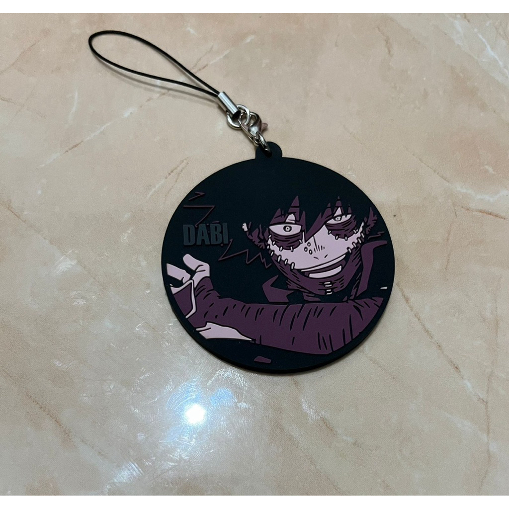 Dabi My Hero Academia Rubber Keychain Bandai From Japan