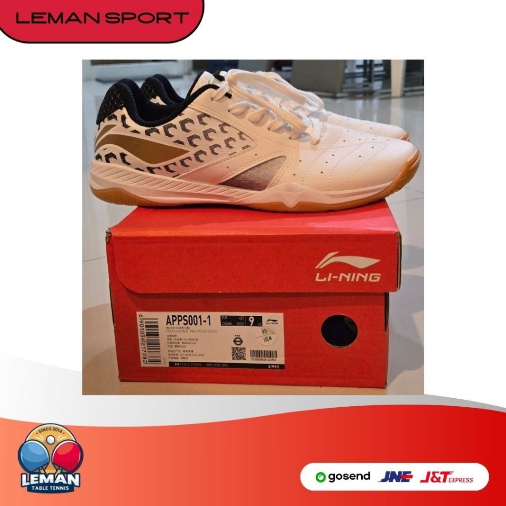 Sepatu Li-ning seri pemain Xu Xin uk 42.5 / Sepatu Olahraga Pingpong Tenis Meja (BEKAS)