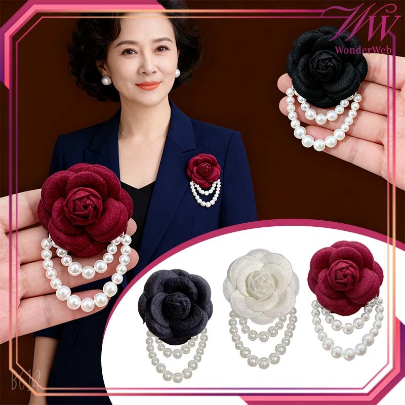 Bros Bunga Elegan Gaya Retro Bros Bunga Elegan Serbaguna Bros Premium Bunga Mawar Bros Bunga Besar