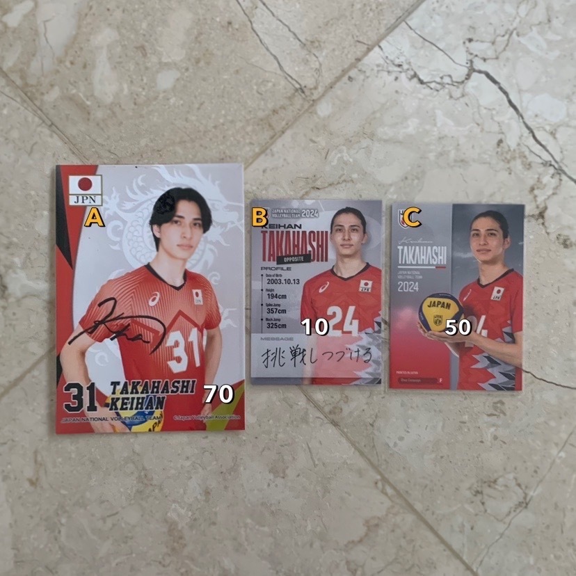 trading card & bromide ryujin nippon keihan takahashi