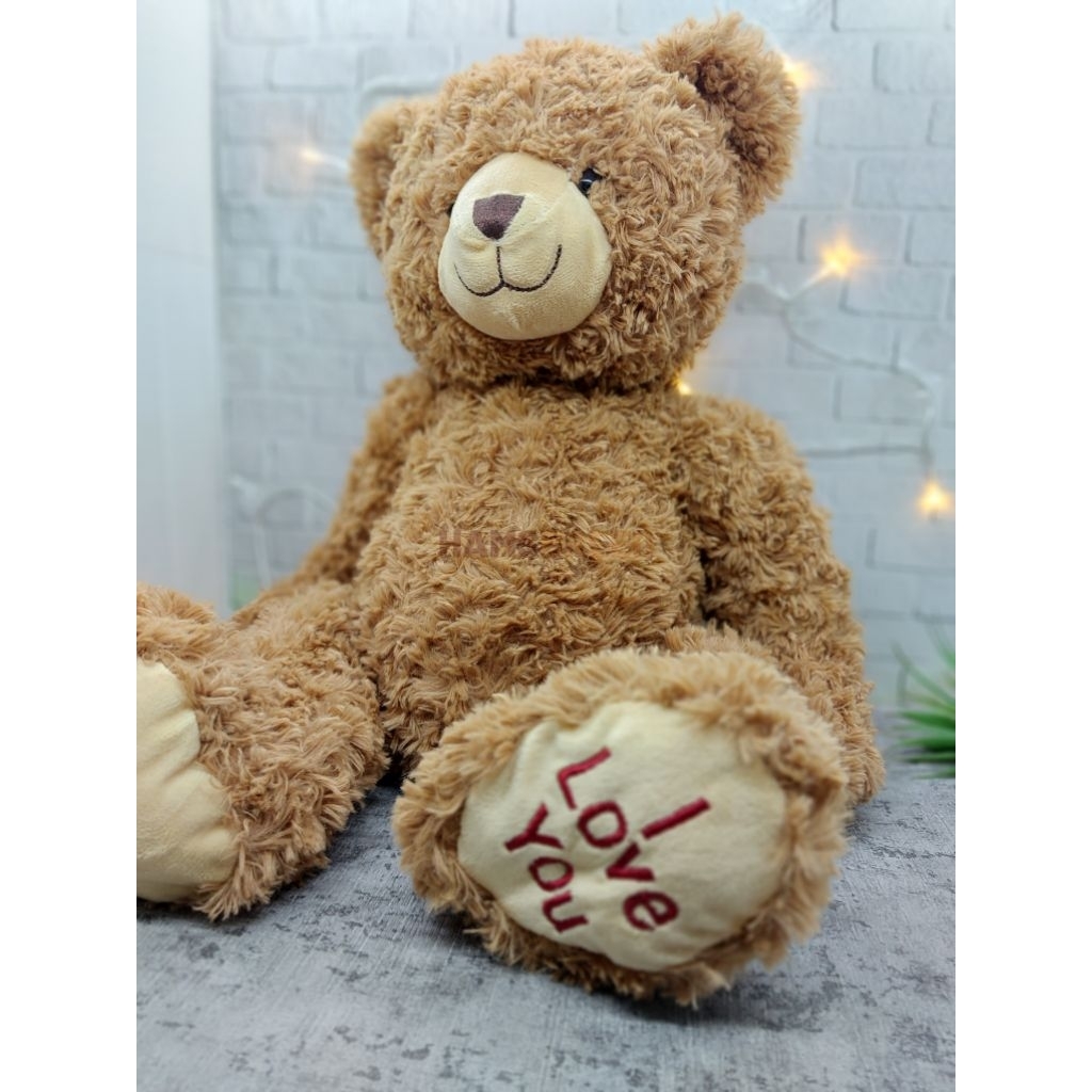 Boneka Teddy Bear Brown I Love You