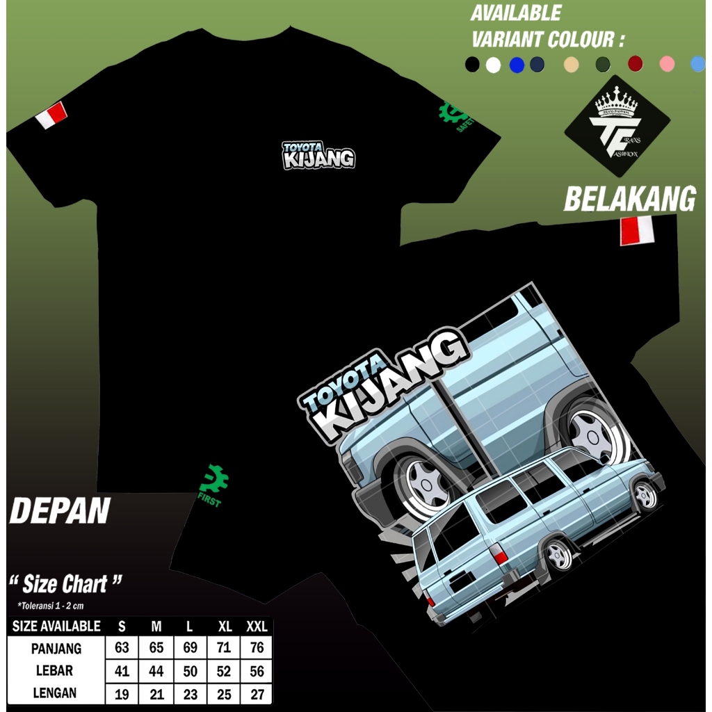 TransFashion Kaos Toyota Kijang Kapsul ceper indonesia