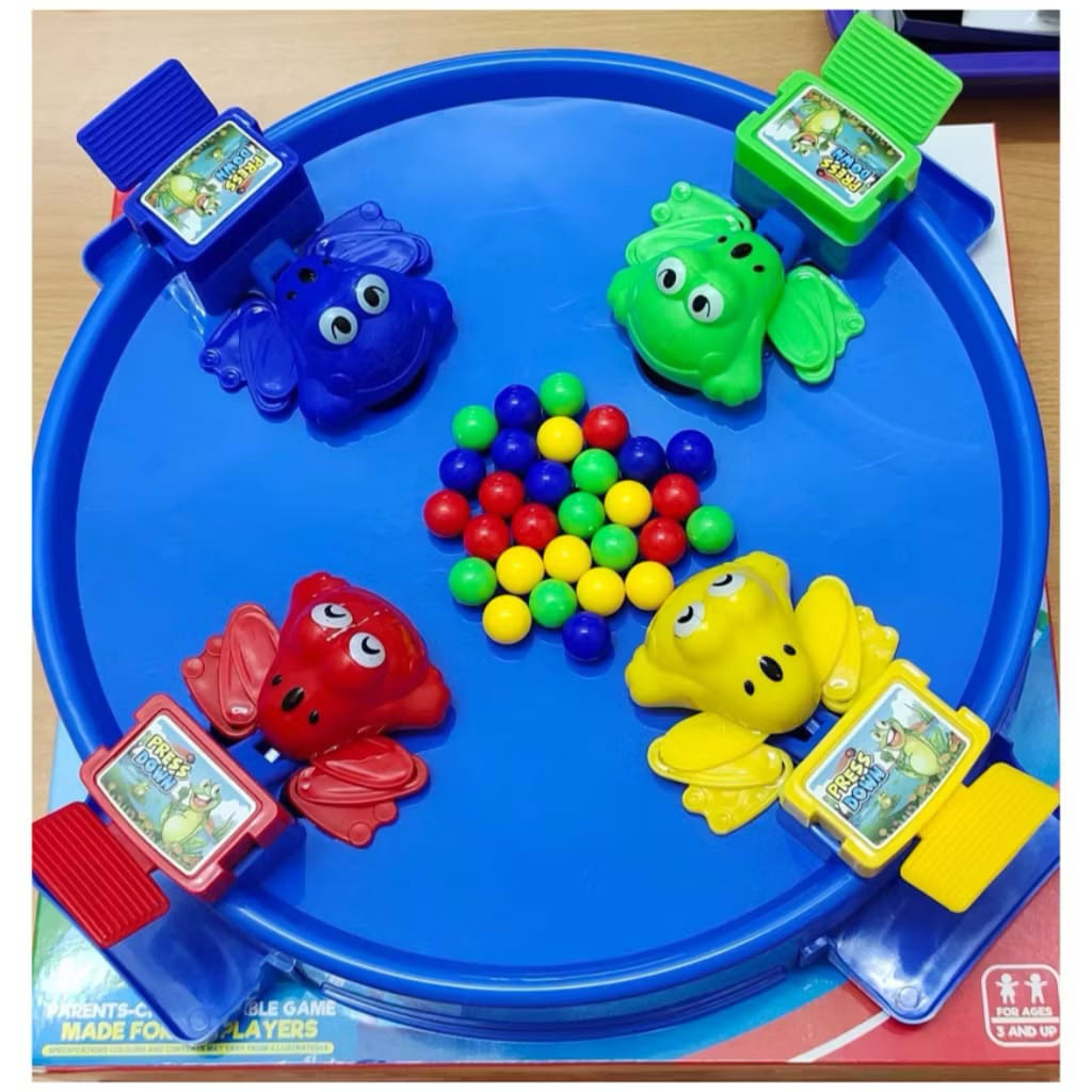 Mainan Kodok DUS Katak Makan Bola Frog Game / Mainan Anak Dewasa Family Seru