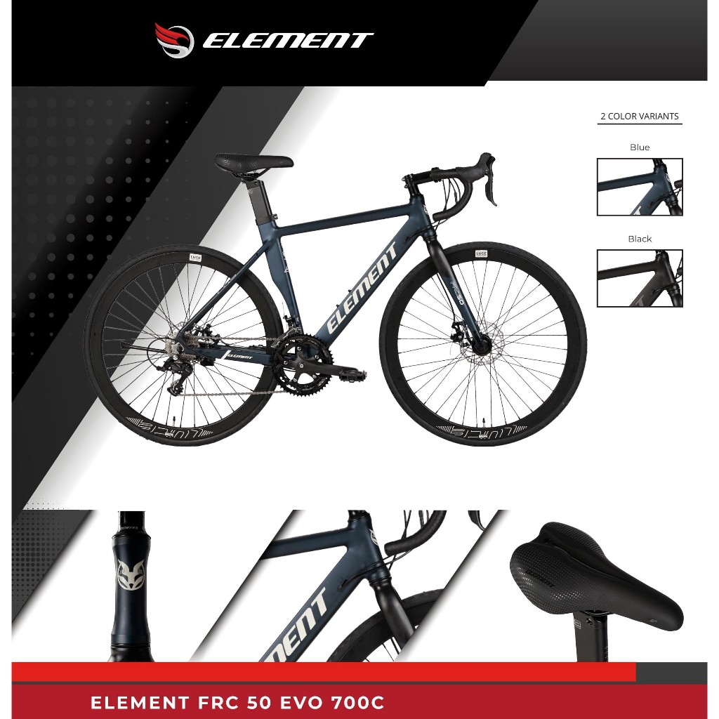 Element FRC 50 EVO Sepeda Balap 700C Roadbike Frame Alloy
