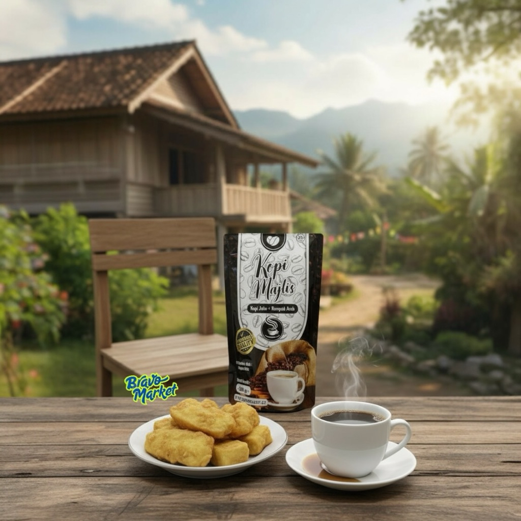 Kopi MAJLIS Dengan Kopi Jahe + Rempah Arab 200gr Kopi Jahe Nikmat Kopi Jahe Rempah Kopi Rempah Arab 