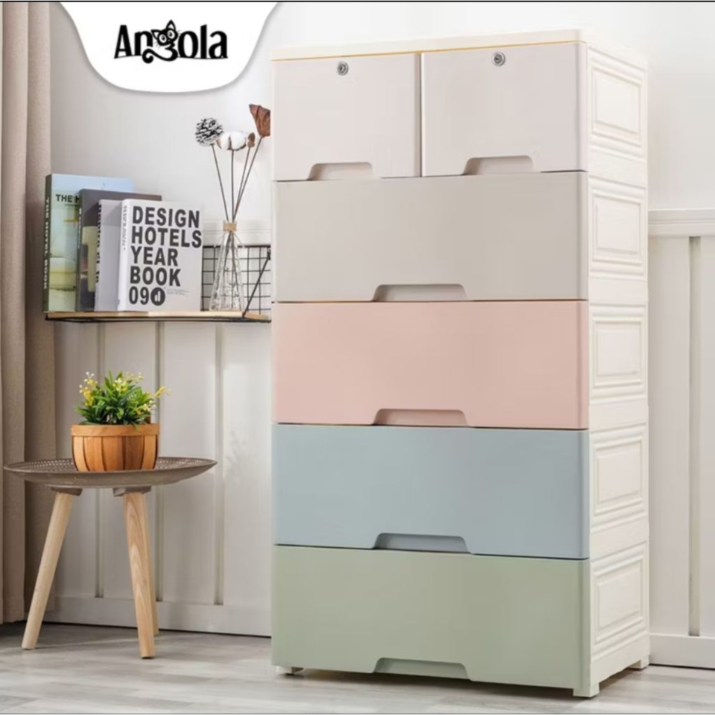 Pre-Loved ANGOLA lemari plastik anak 5 tingkat