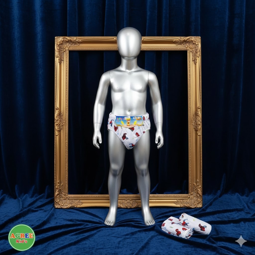 PAKET 3 PCS - Celana Dalam Anak Laki-Laki & Perempuan Agree Kids CA 18 Katun Lembut Nyaman | Celana 