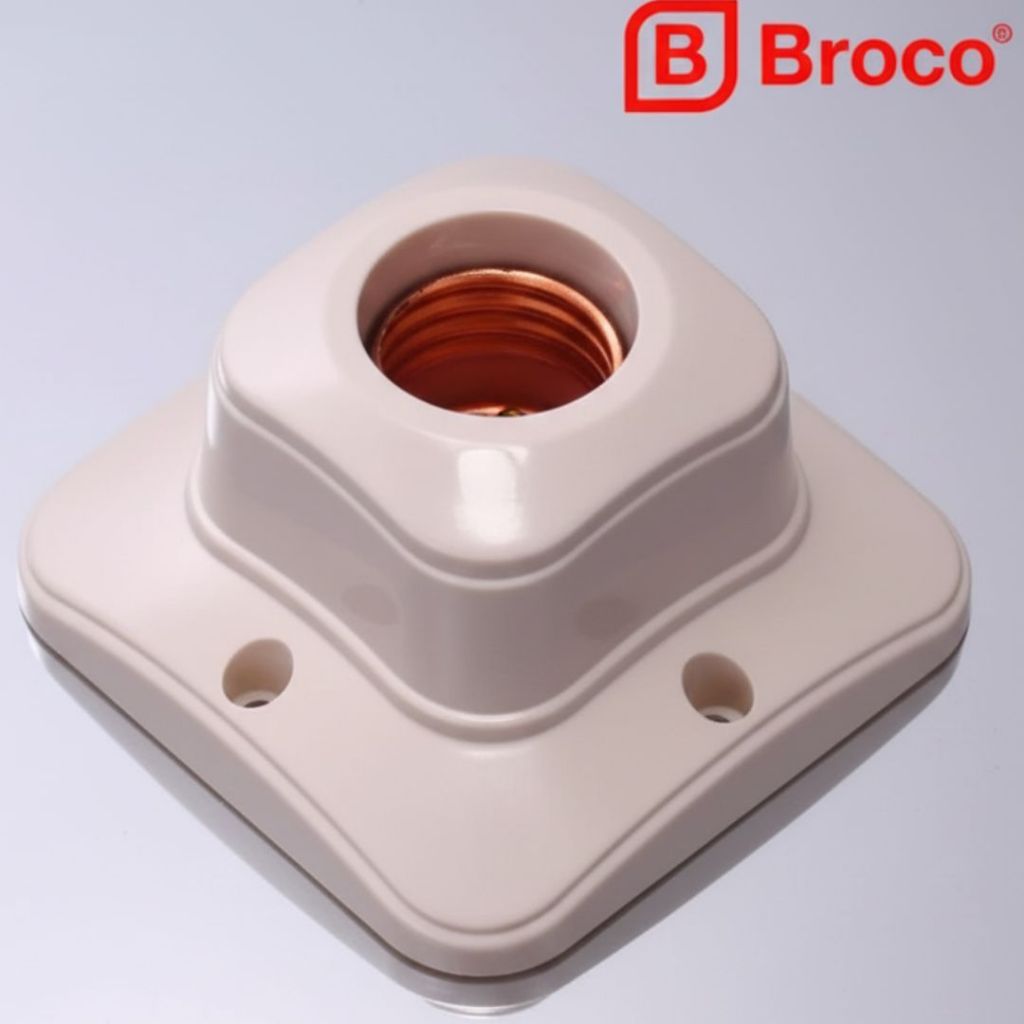Fitting BROCO / Fitting Persegi BROCO / Rumah Lampu BROCO / Fitting Persegi Plafon New BROCO - 1211