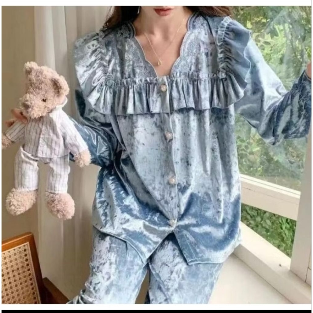 NOTA LIVE REKAPAN PIYAMA bludru import premium LD 110/4000