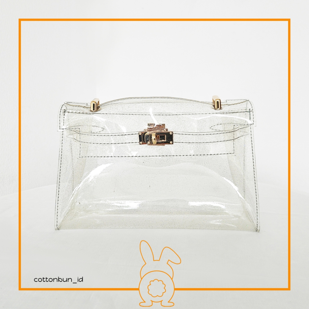 Tas Wanita Fashionable Modis Keren Transparan Mini | Kelly Pocket Transparent Mini Bag | Kelly P*che