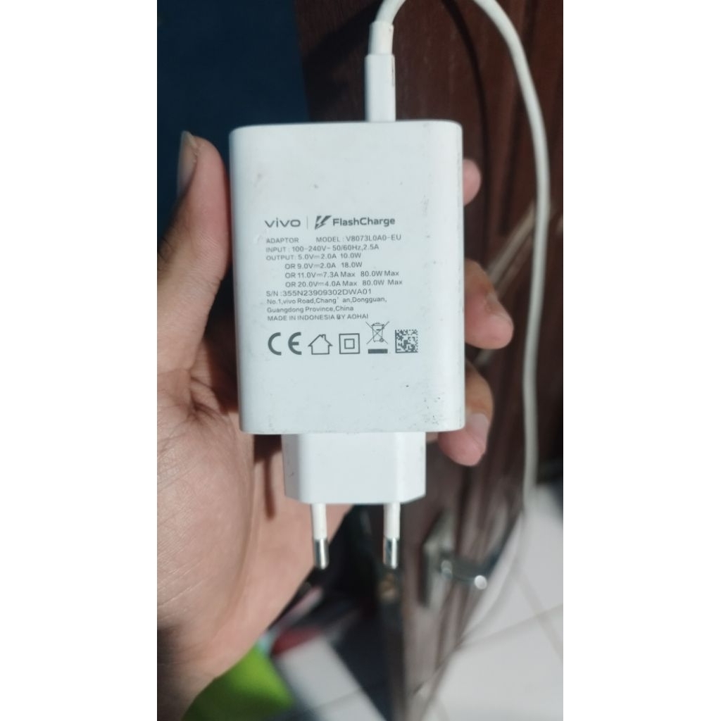 Charger vivo 80watt original copotan hp