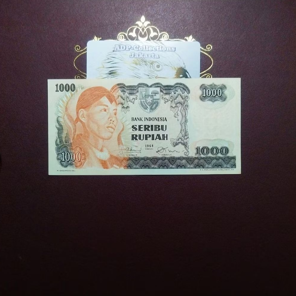 Uang kuno 1000 sudirman tahun 1968