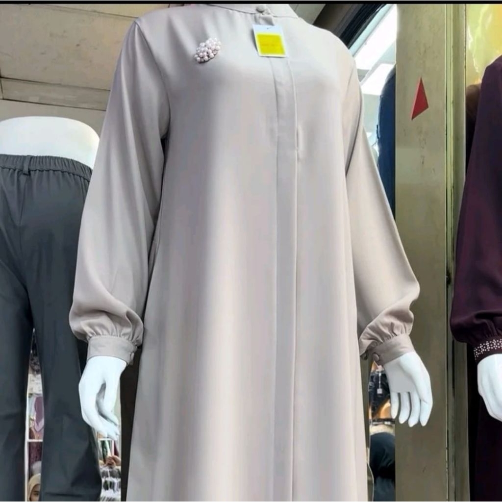 016. GAMIS ABAYA POLOS TANPA PAYET | PILIANG MODE