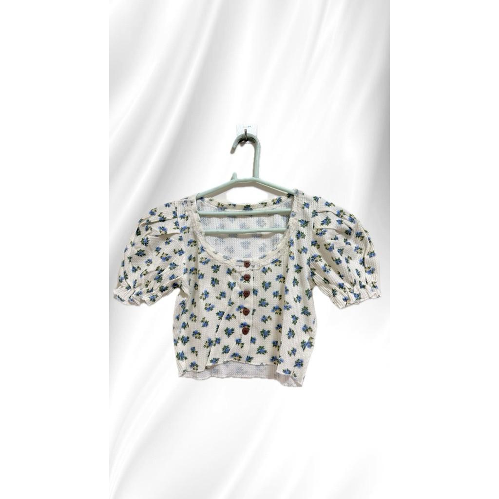 preloved flower coquette top