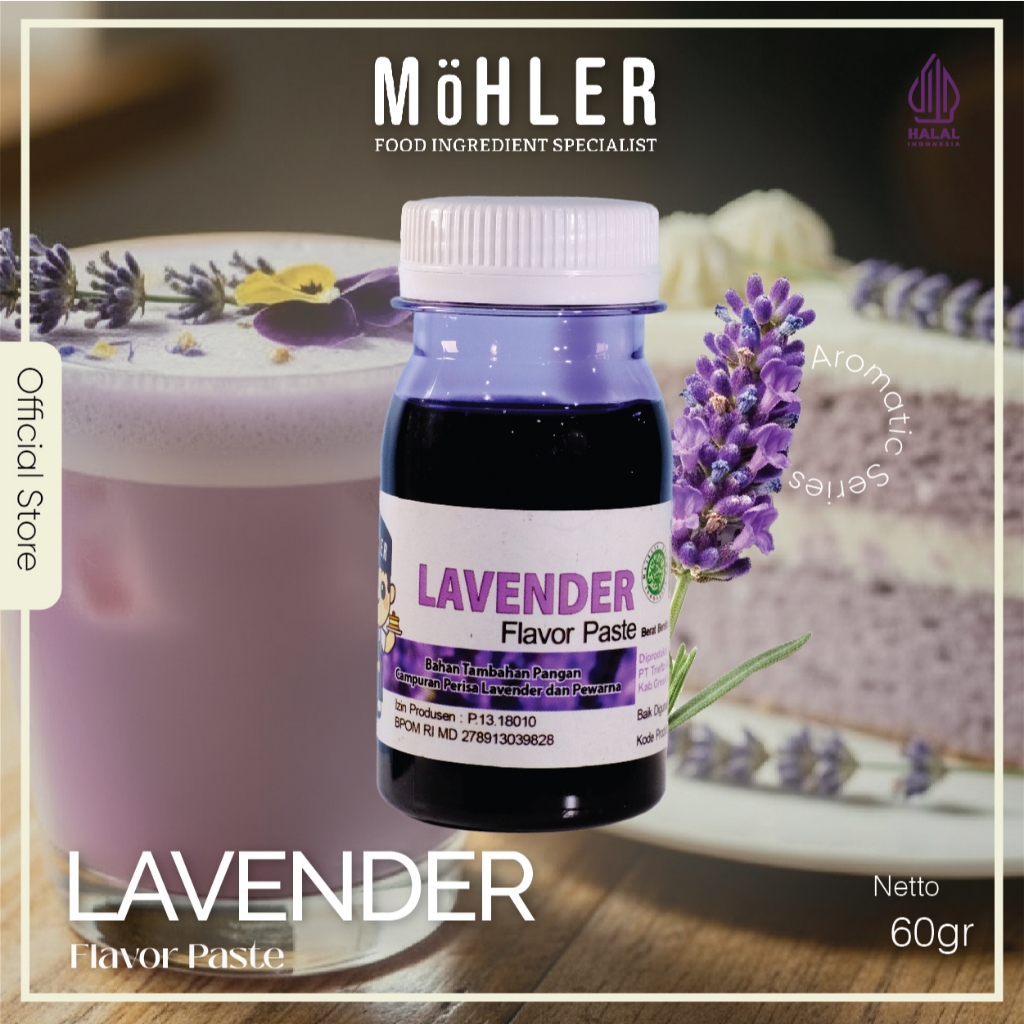 MOHLER Pasta Perisa Pewarna LAVENDER