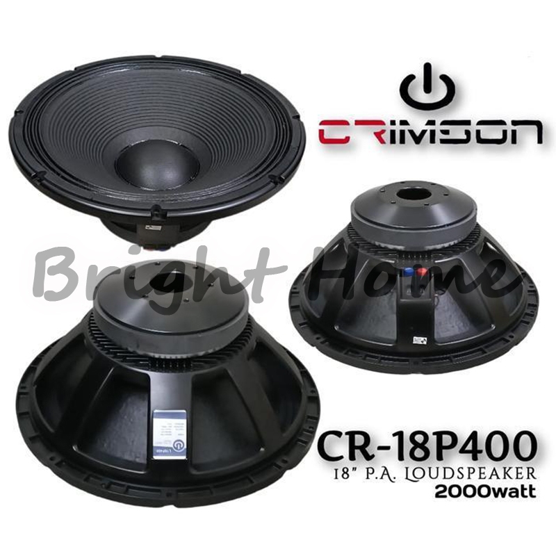 CRIMSON CR18P400 CR-18P400 Komponen Subwoofer Speaker 18 Inch Voice Coil 2000 Watt
