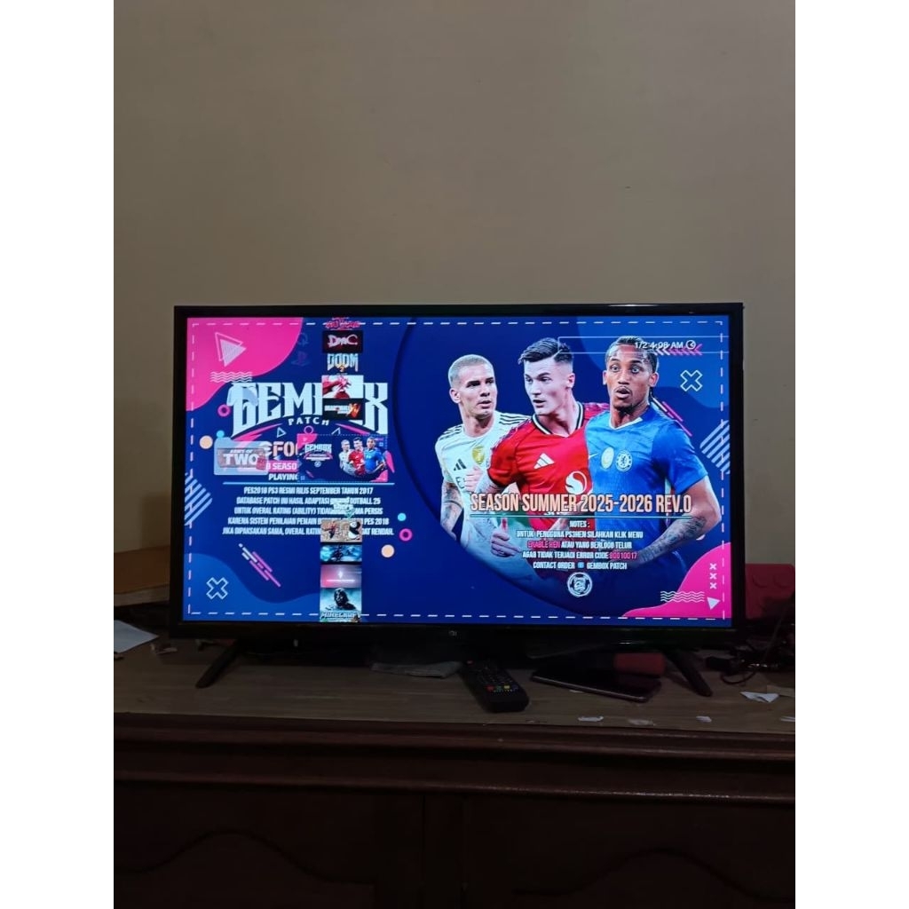 PS3 Superslim 500gb (game bola update terbaru)