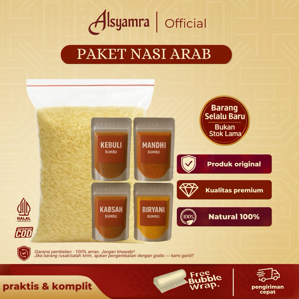 paket nasi arab lengkap paket bumbu nasi arab komplit bumbu kebuli mandhi kabsah biryani bumbu nasi 