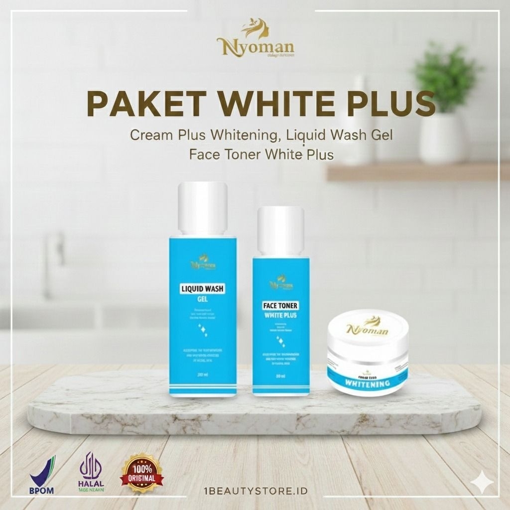 Paket Whitening Plus Nyoman beauty skincare / Super whitening / Nyoman biru