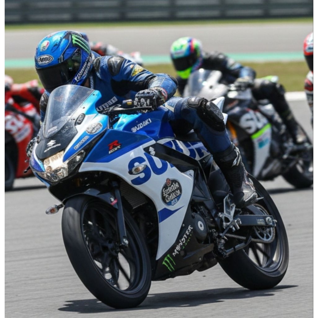 TERBARU BISA COD Decal Gsx R150 Full Body Stiker Gsx R150 Motif Racing Simpel Suzuki Full Body Decal
