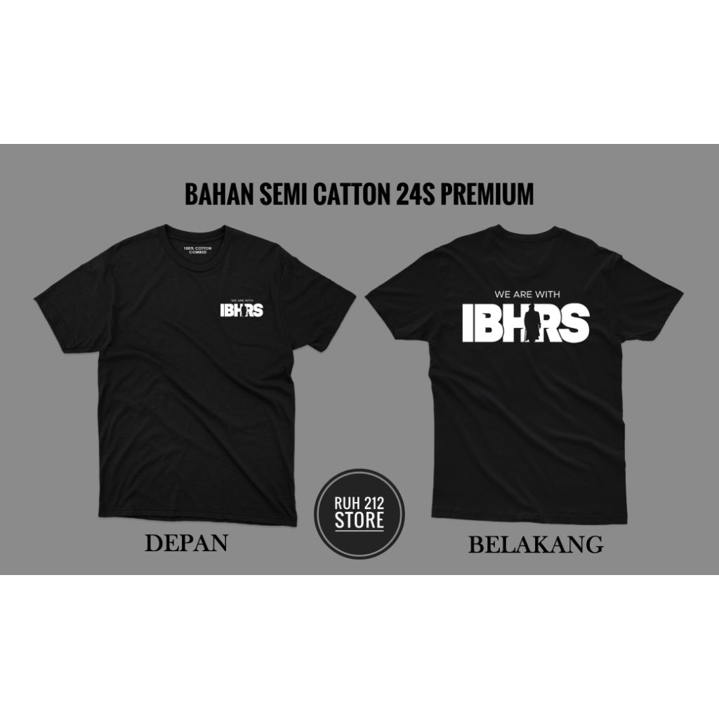 Kaos Pria Dewasa IB HRS Bahan Semi Catton 24S premium