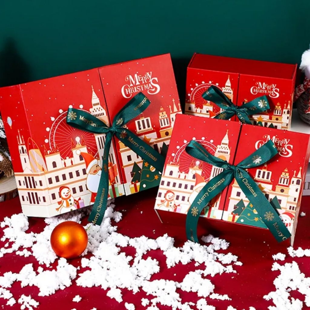 1pcs Kotak Box Hardbox Natal Hampers Christmas