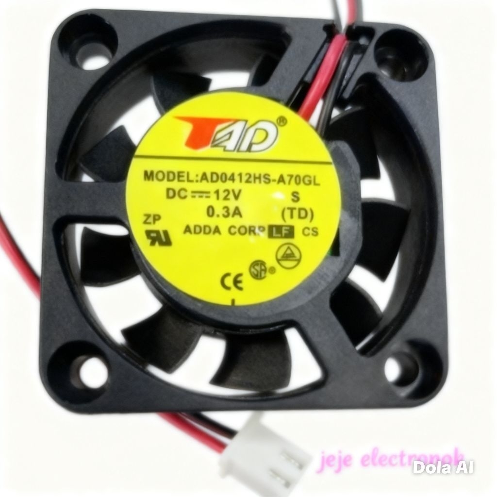 KIPAS FAN DC 12.V.4X4 MEREK TAD TEBEL 2.5.CM/KIPAS PENDINGIN KUALITASBAIK