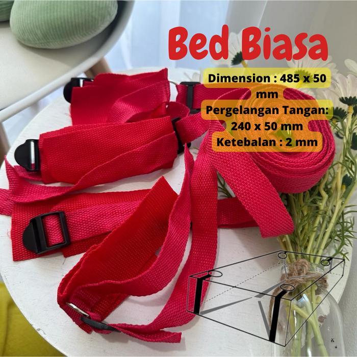 Tali Borgol Pengikat Kaki & Tangan --KASUR--MERAH