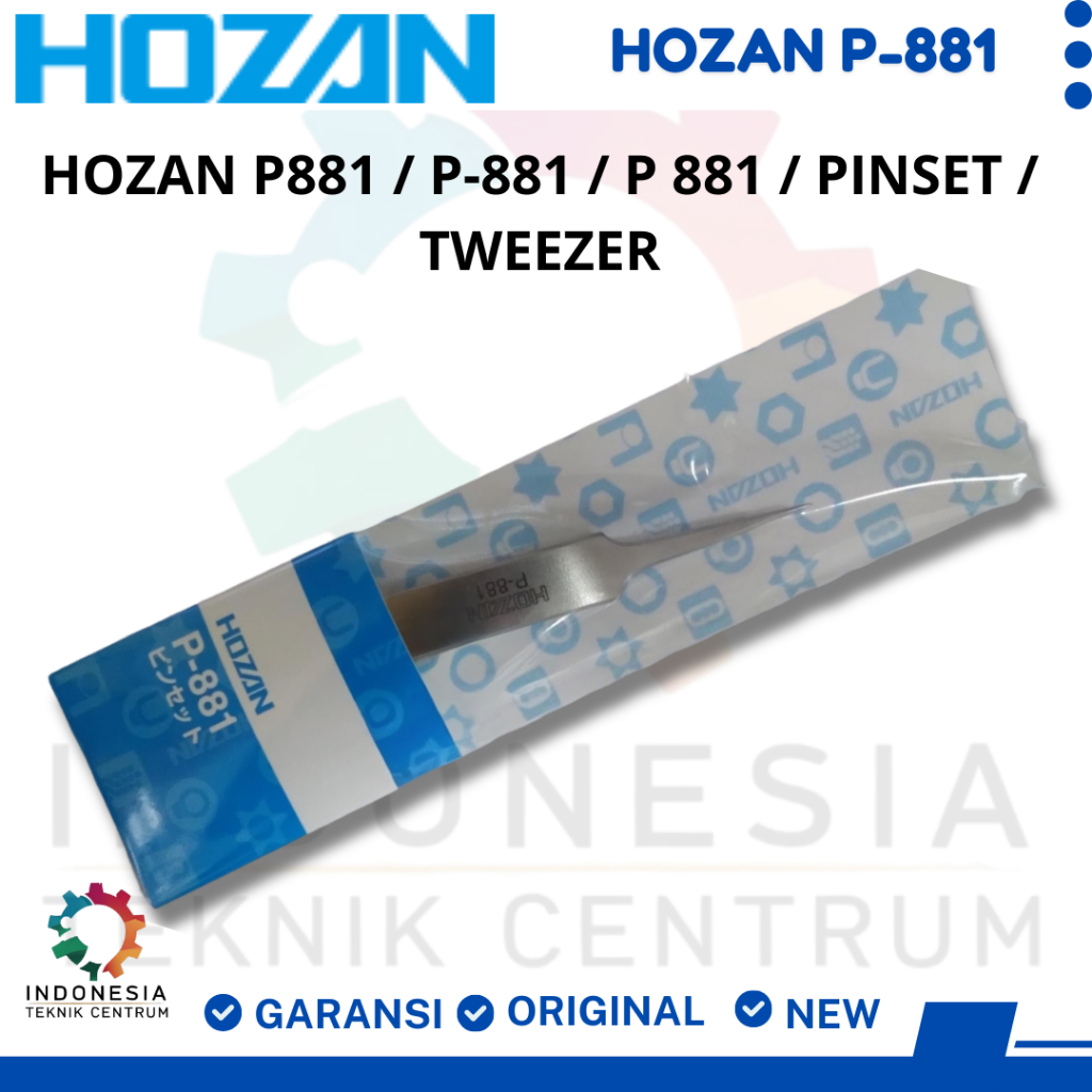 Hozan P881 / P-881 / P 881 / Pinset / tweezer